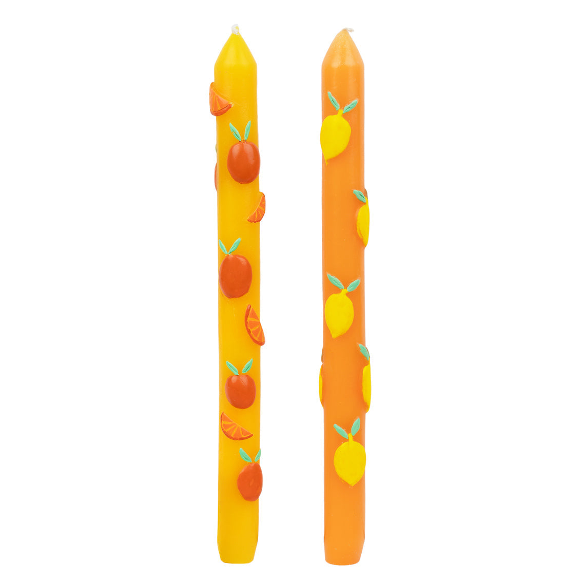 Lemon & Orange Dinner Candles - 2 Pack | Summer Gifts |
