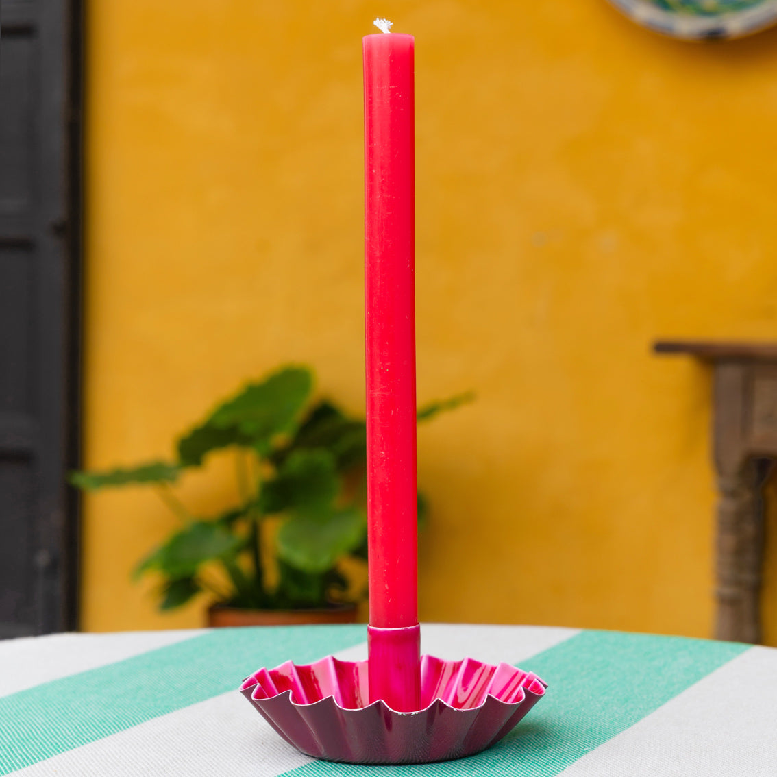Cherry Red Dinner Candles - 25 Unit Display | Summer Home Decor |