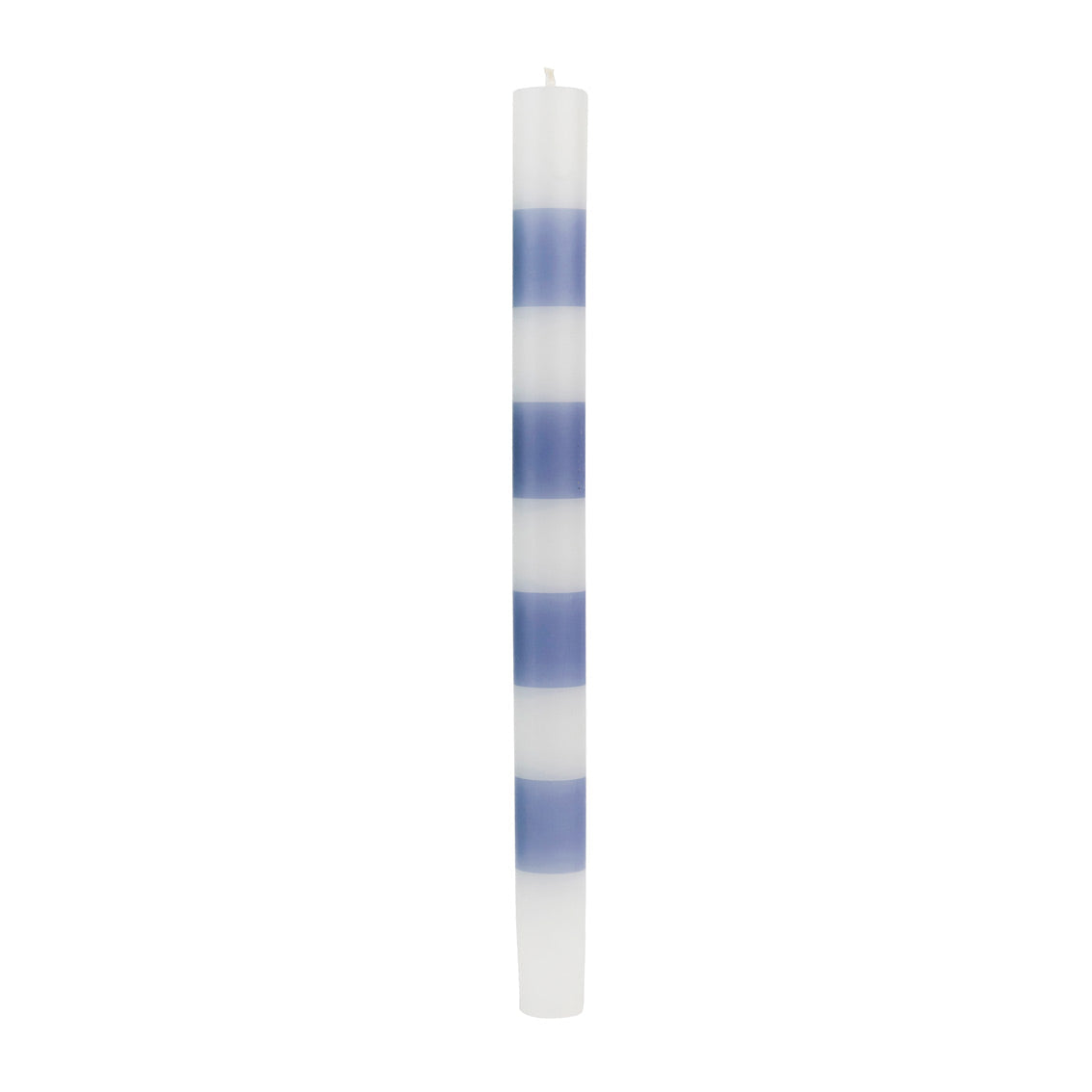 Green & Blue Stripe Dinner Candles - 4 Pack | Home Decor Gift |