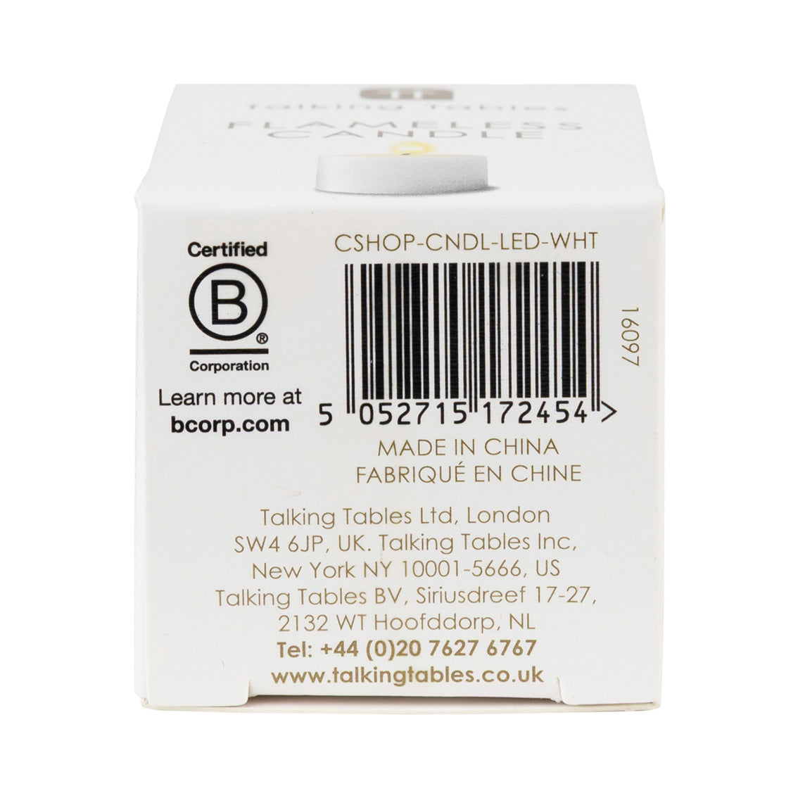 Flameless LED Tealight Candle - White - 12 Unit Display | Home Decor |
