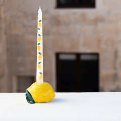 Lemon Taper Dinner Candles - 2 Pack | Summer Gifts |