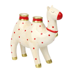 Hand-Painted Camel Ceramic Candle Holder | Home Decor |