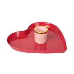 Enamel Heart Shaped Candle Holder | Home Decor |