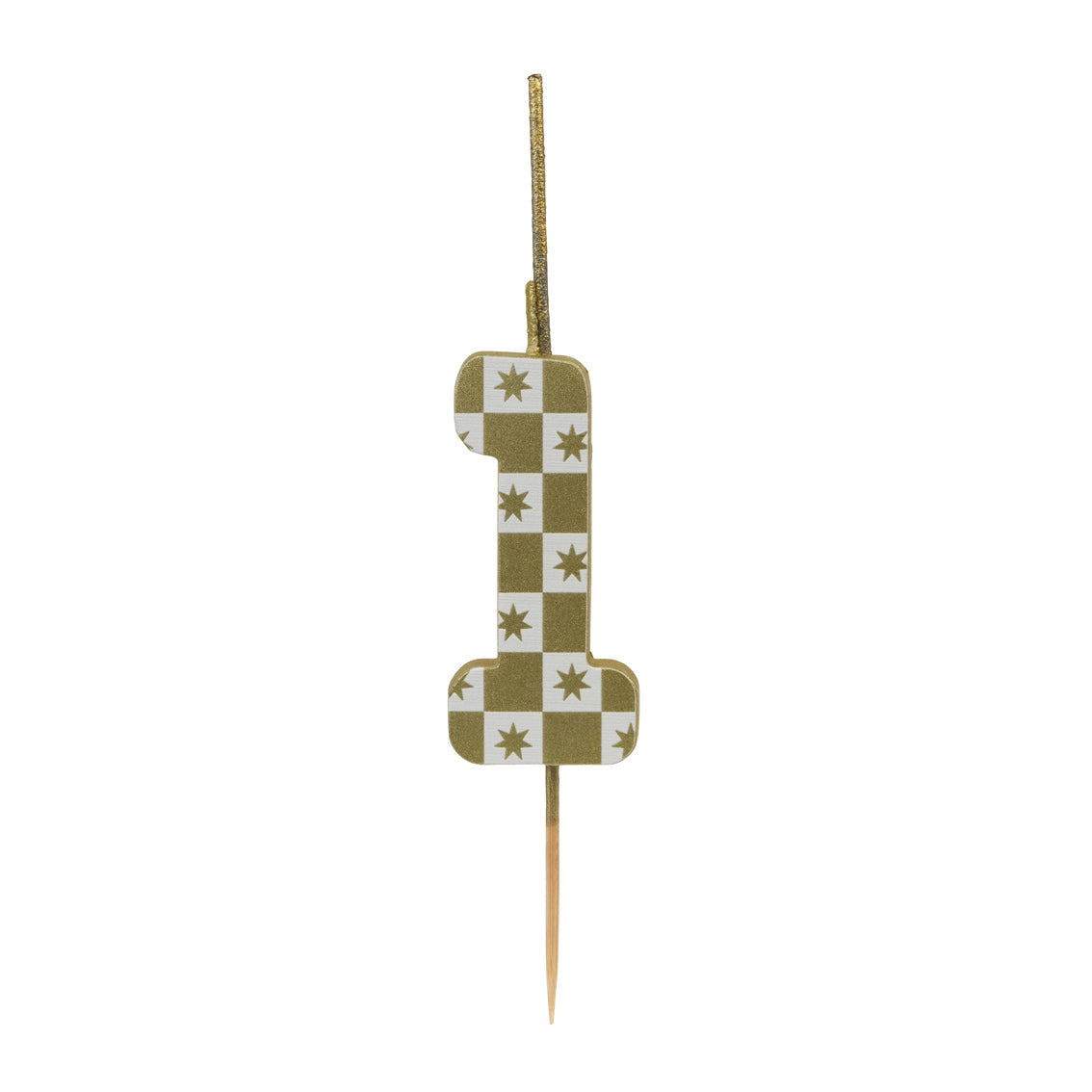 Gold Number Sparkler Duo Birthday Candles Set - 0-9 | Cake Candles |