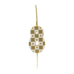 Gold Number Sparkler Duo Birthday Candle - 8 | Cake Candles |