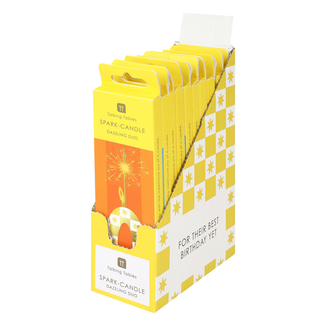 Gold Number Sparkler Duo Birthday Candle - 0 | Cake Candles |