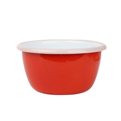 Cherry Red Enamel Bowl - 10cm | Summer Tableware |