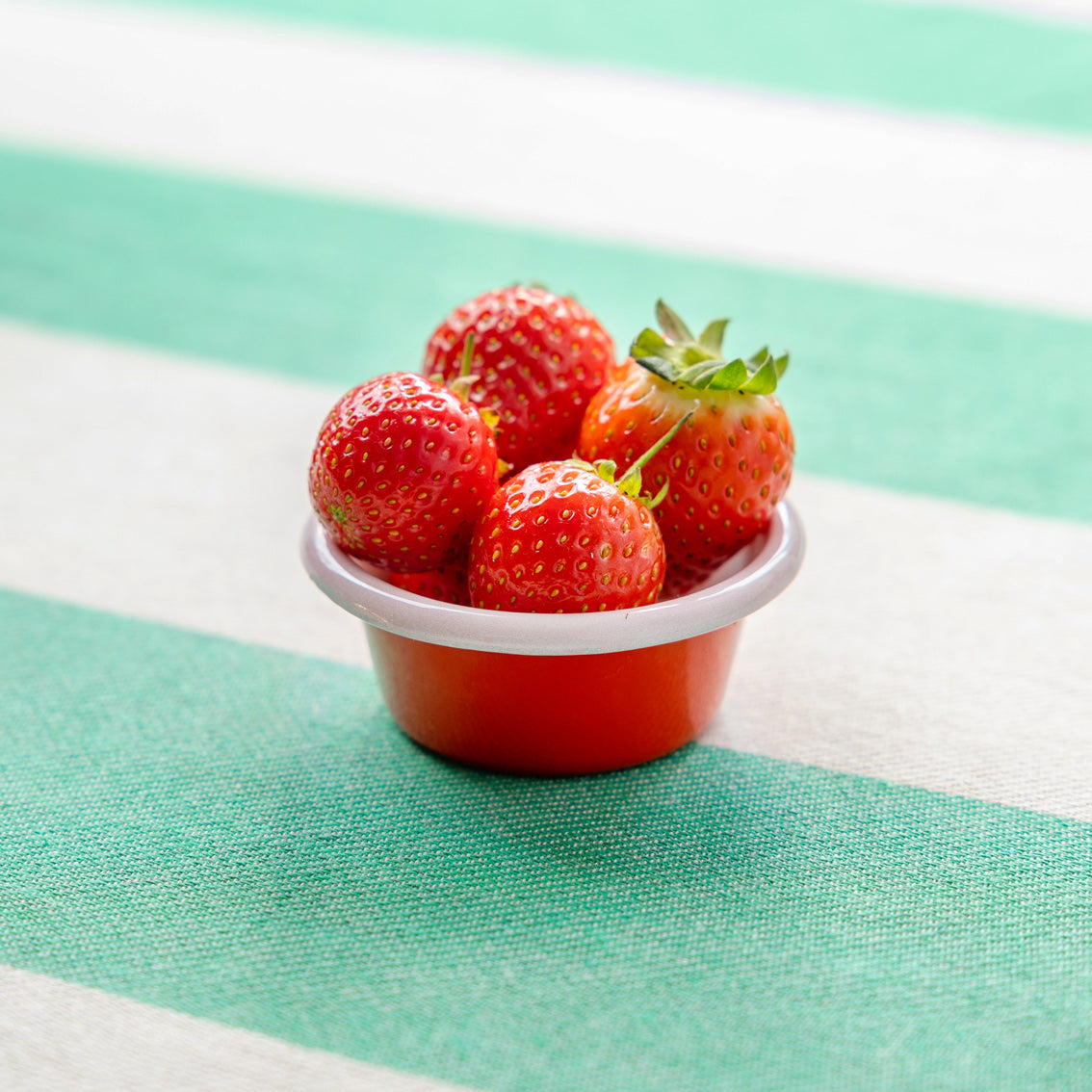 Heart Red Enamel Dip Dish - 8cm | Wedding Decor |