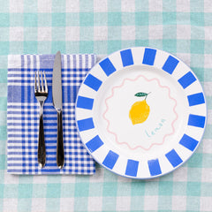 Blue Gingham Napkins - 2 Pack | Summer Decor |