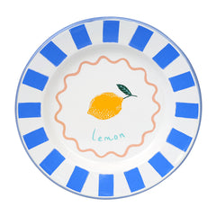 Lemon Enamel Plate - 25cm | Summer Plates |