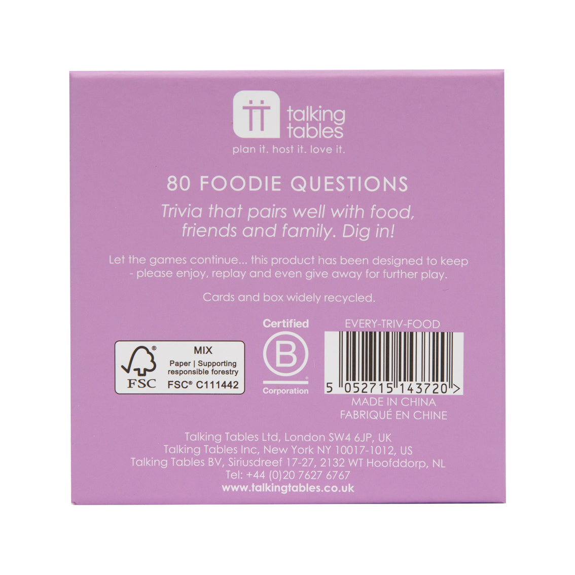 80 Dishes Around the Table Trivia Game | Gifts |