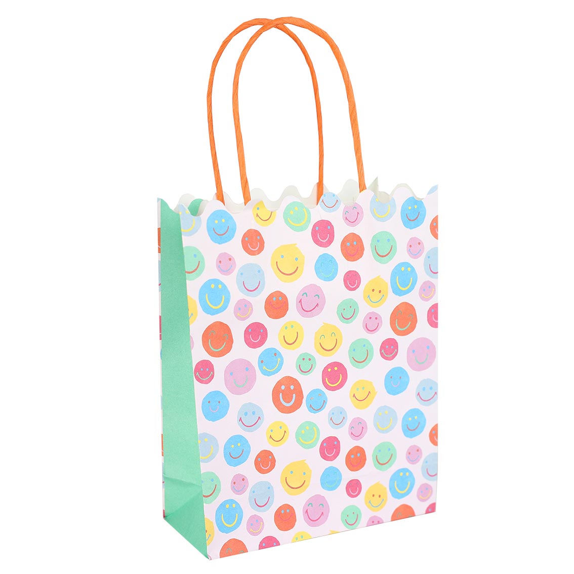 Happy Face Paper Gift Bags - 8 Pack | Party Supplies |