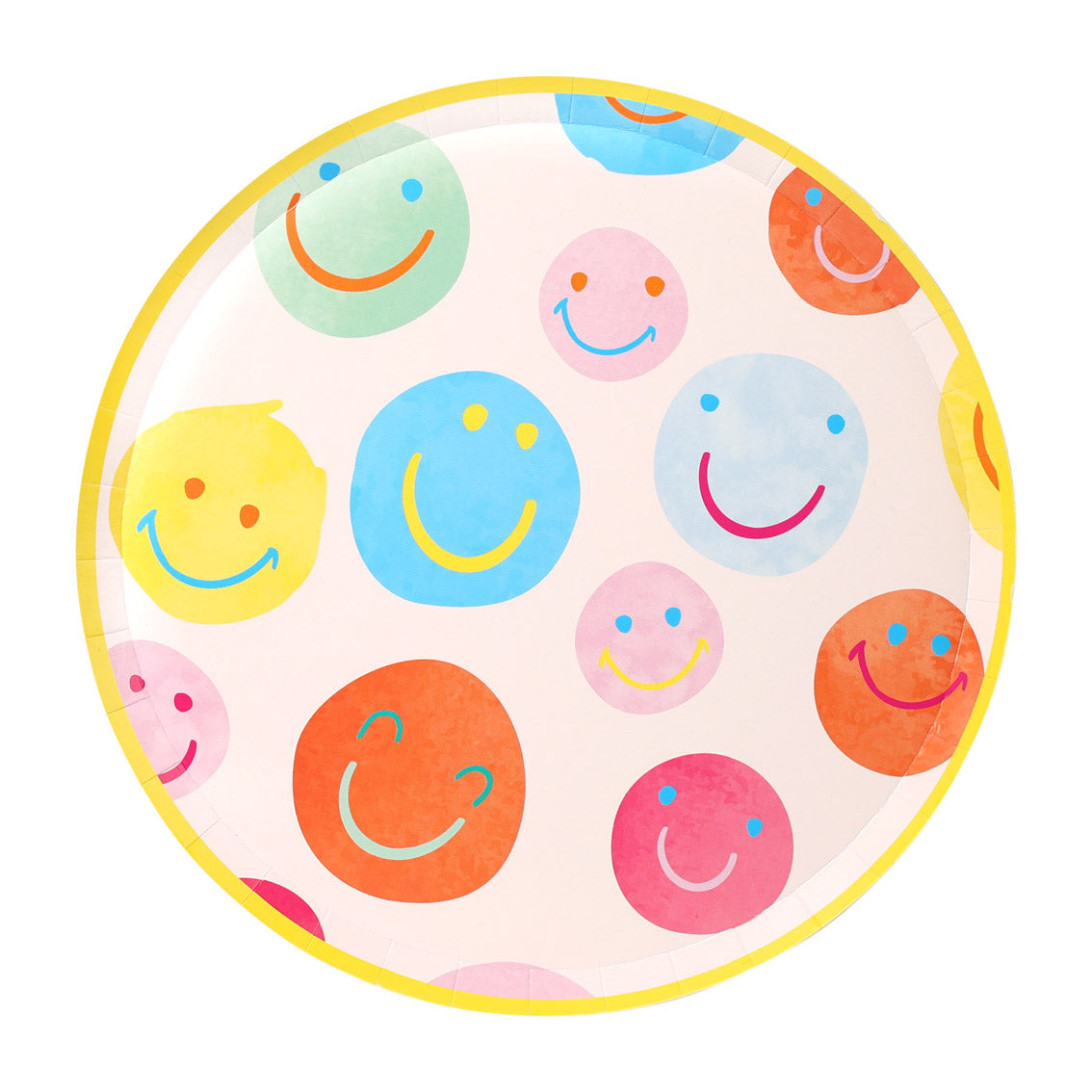 Happy Face Paper Plates - 10 Pack | Party Plates |
