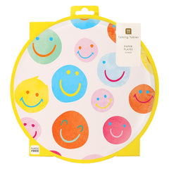 Happy Face Paper Plates - 10 Pack | Party Plates |
