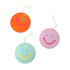 Happy Face Gift Tags - 8 Pack | Party Supplies |