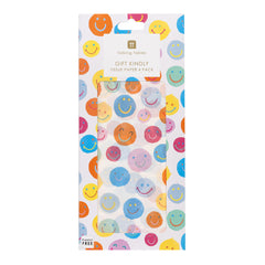 Happy Face Tissue Paper - 4 Sheets | Party Supplies |