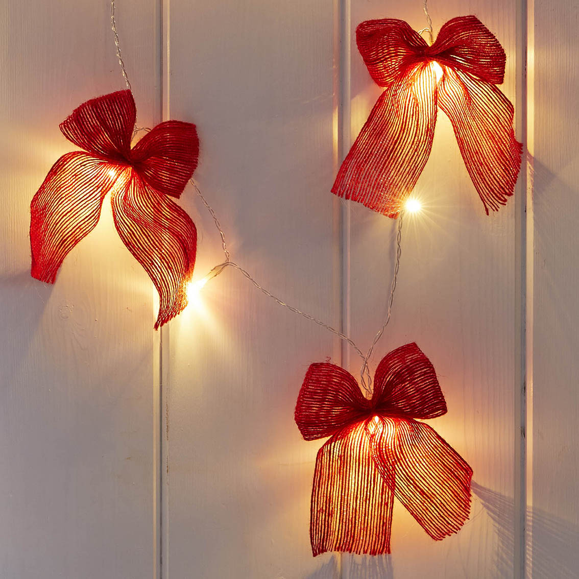 Fabric Bow LED String Lights - 2.6m | Everyday Decor |