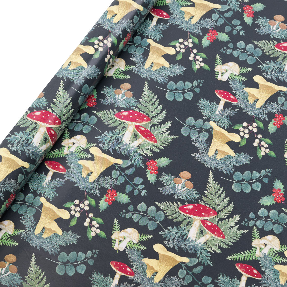 Forest Green Recycled Christmas Wrapping Paper - 3m - 16 Unit Display