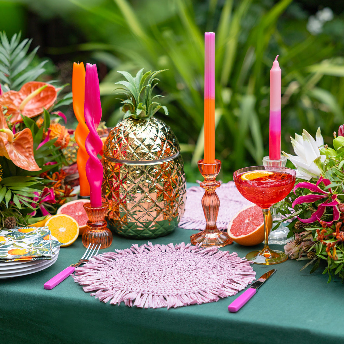 Ceramic Pineapple Ice Bucket | Summer Party Decor |