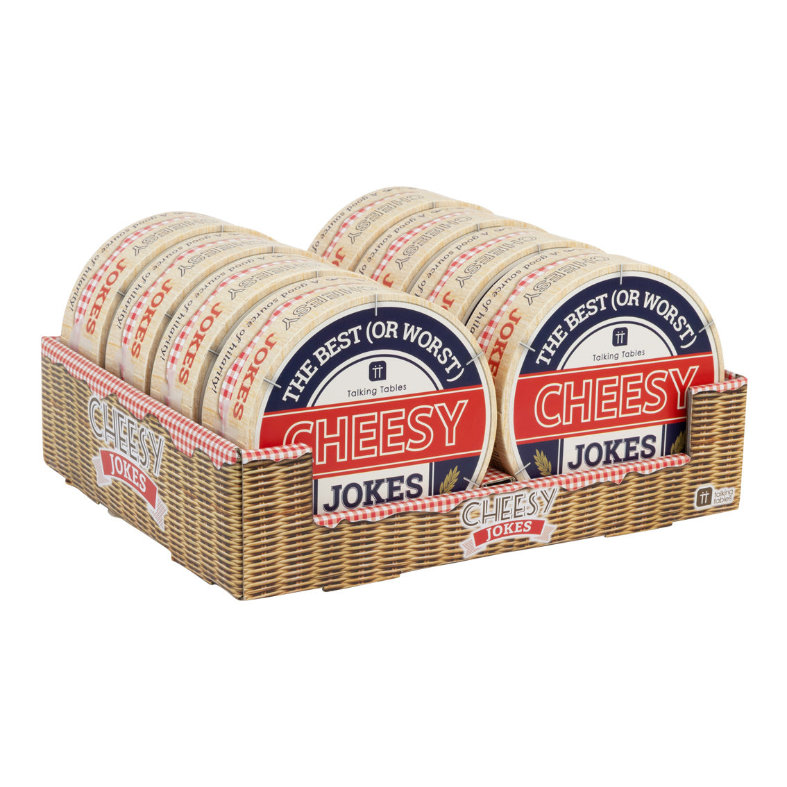 Cheesy Jokes - 8 Pack Display | Novelty Gifts |