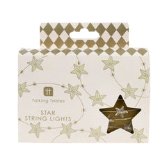 Gilded Star String Lights - 3m | Christmas Lights |