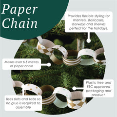 Gilded Paper Chains -  100 Pack | Christmas Craft |