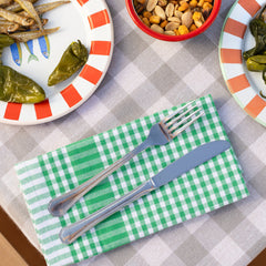 Green Gingham Fabric Napkins - 4 Pack | Summer Gifts |