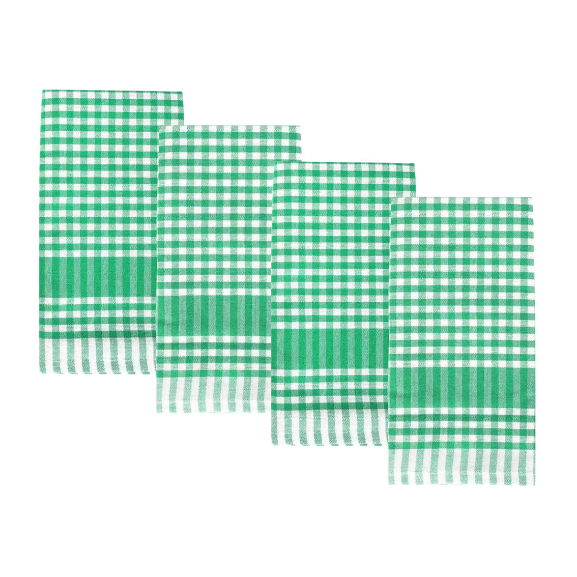 Gingham Fabric Tea Towels - 4 Pack