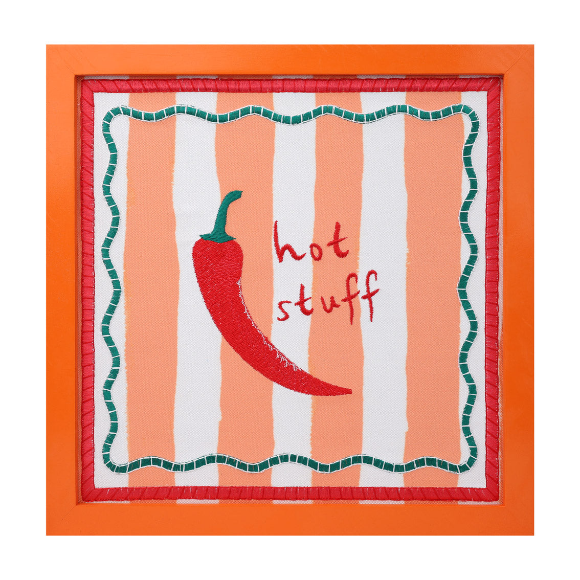 Chilli Fabric Framed Sign