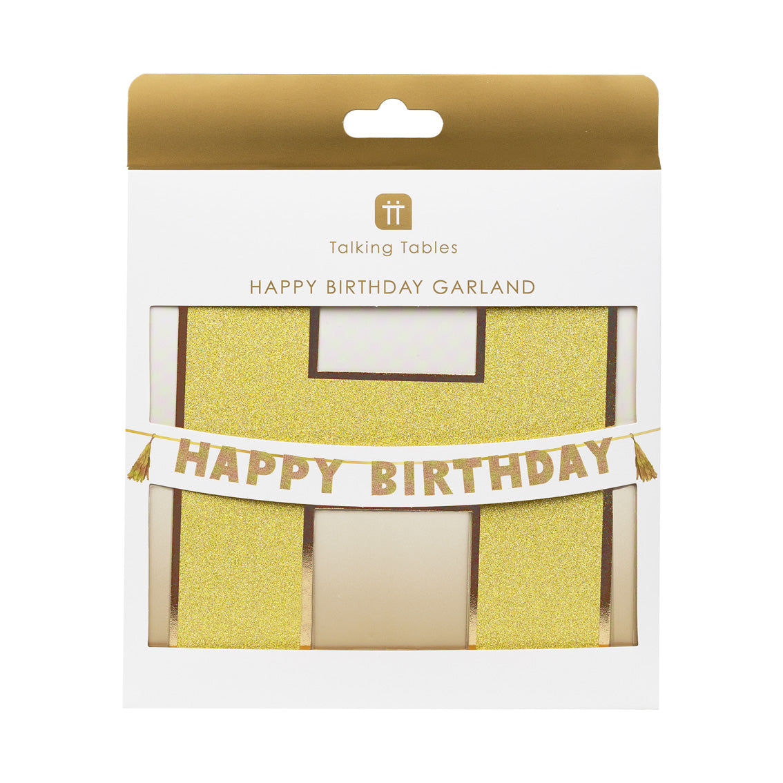 Gold Happy Birthday Garland