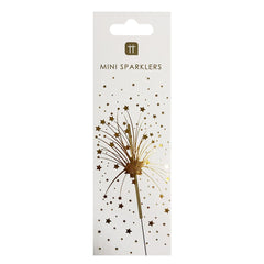 Gold Mini Sparklers - 20 Pack