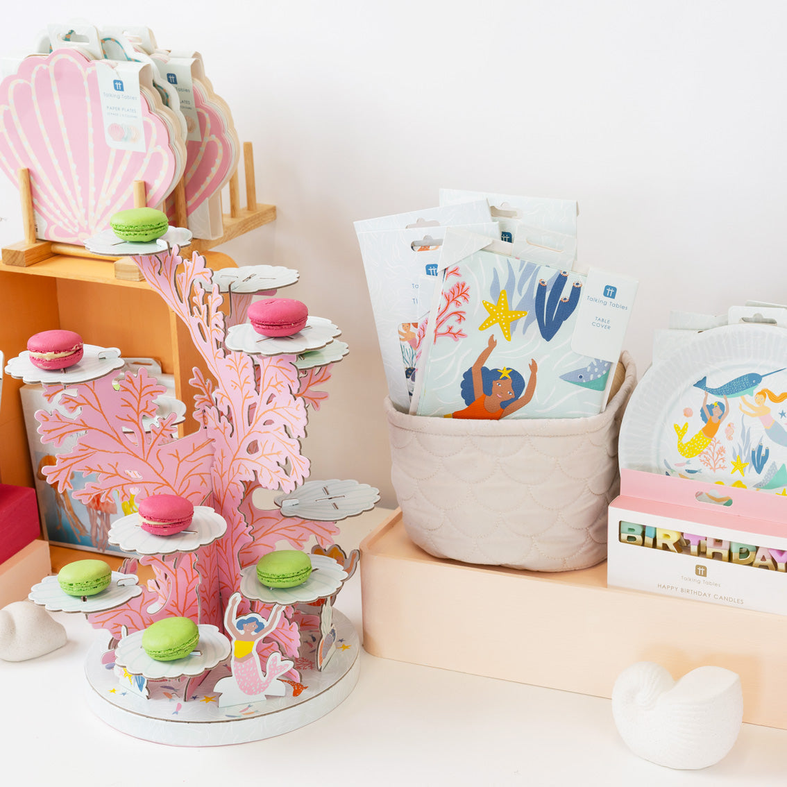 Mermaids and Coral Reef Cake Stand