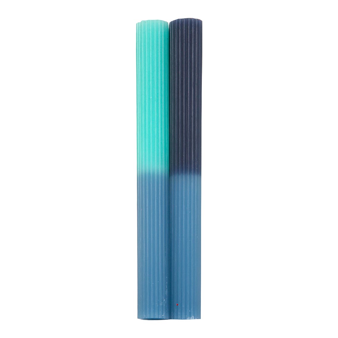 Marble 2 Tone Ombre Blue Dinner Candles - 2 Pack | Dinner Candles |