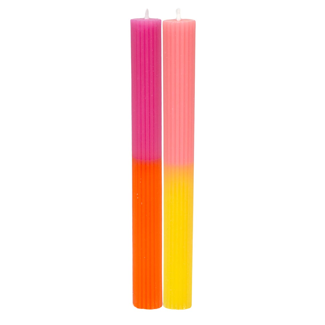 Marble 2 Tone Ombre Wax Dinner Candles Starter Set | Summer Candles |