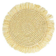 Meadow Raffia Placemat - 2 Pack | Summer Decor |