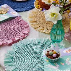 Meadow Raffia Placemat - 2 Pack | Summer Decor |