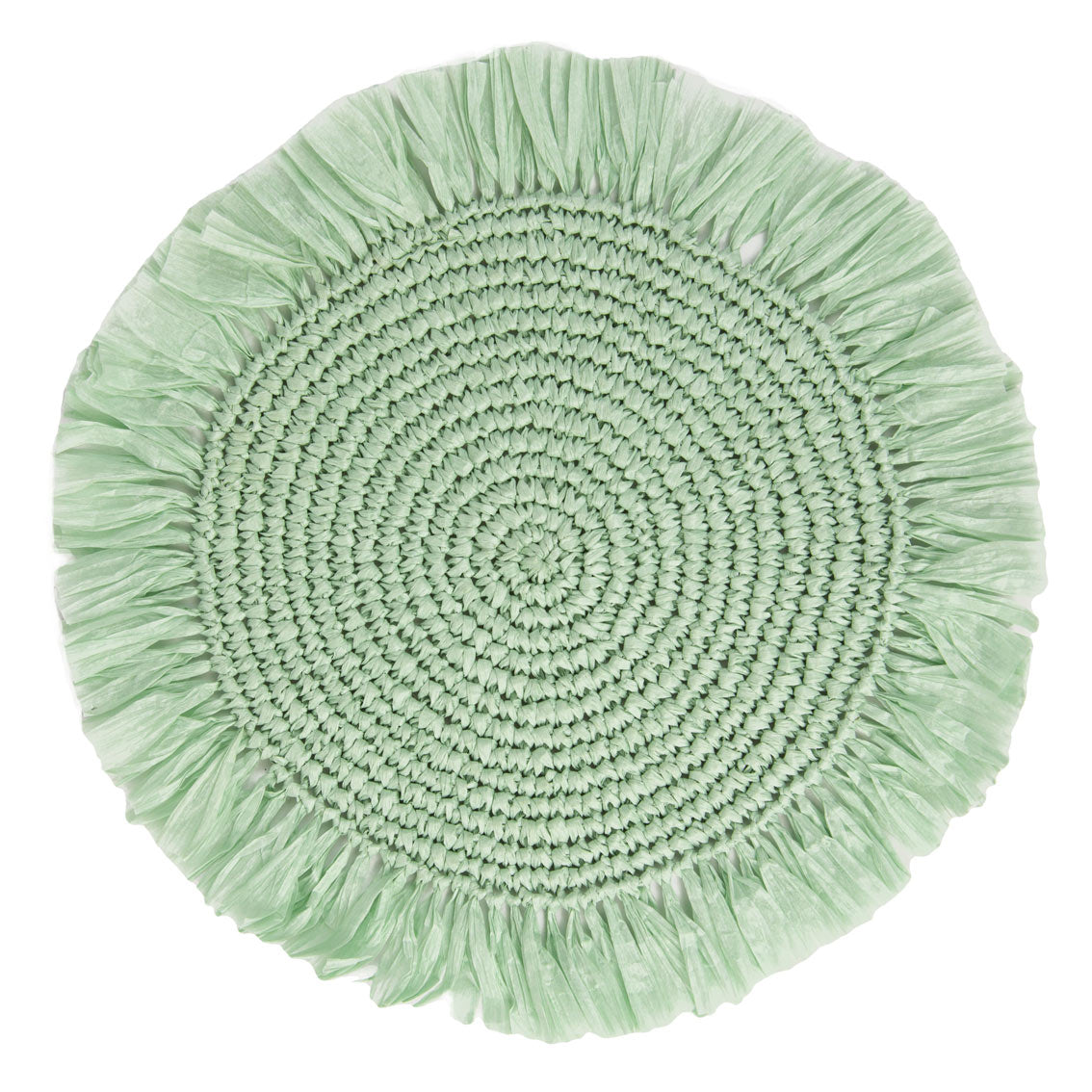 Meadow Sage Raffia Placemat - 2 Pack