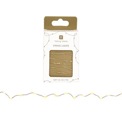 Gold LED String Lights - 3m - Display