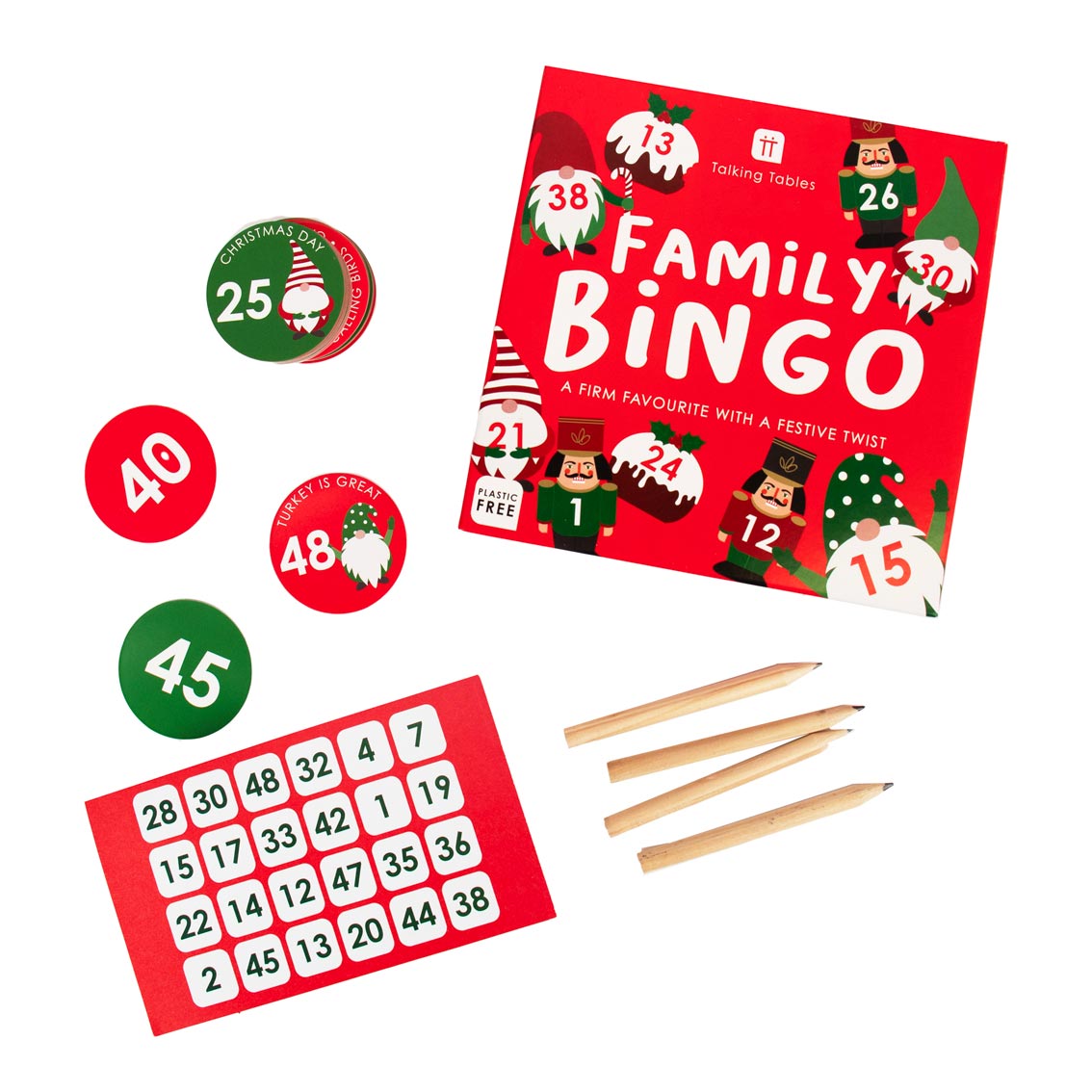 Christmas Family Bingo Game | Christmas Game |