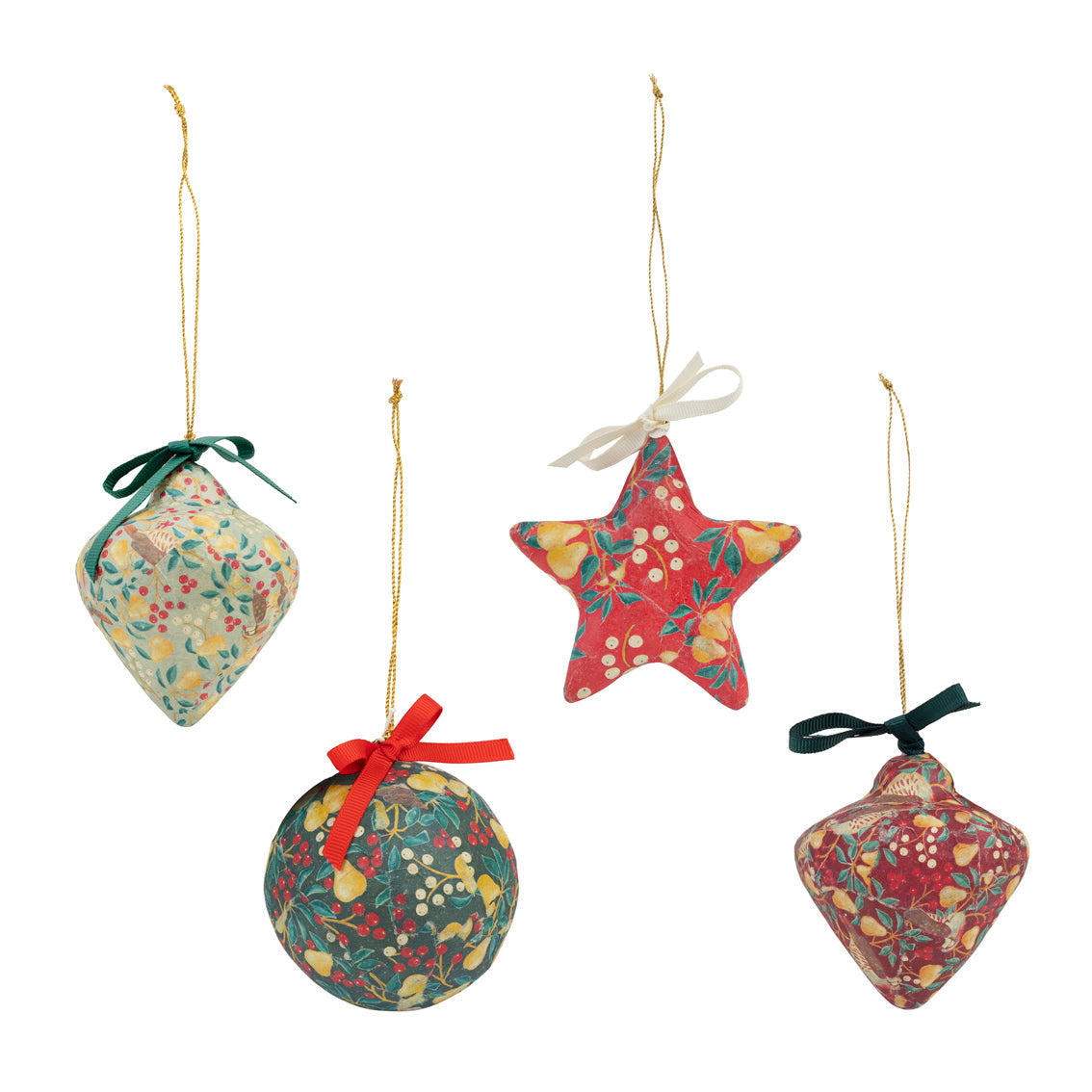 Handmade Patrtidge Christmas Tree Decorations - Display |
