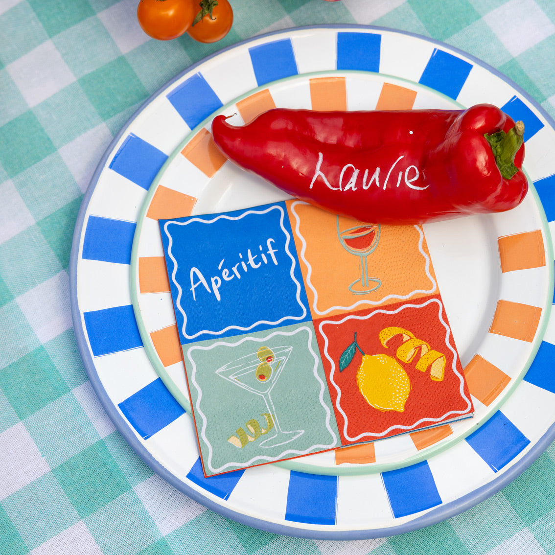 Aperitif Recycled Paper Cocktail Napkins - 20 Pack | Summer Decor |