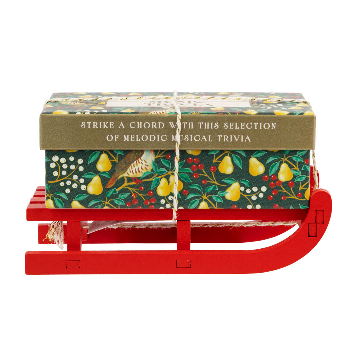 Music Trivia Christmas Mini Sleigh - 6.5cm | Christmas Game |
