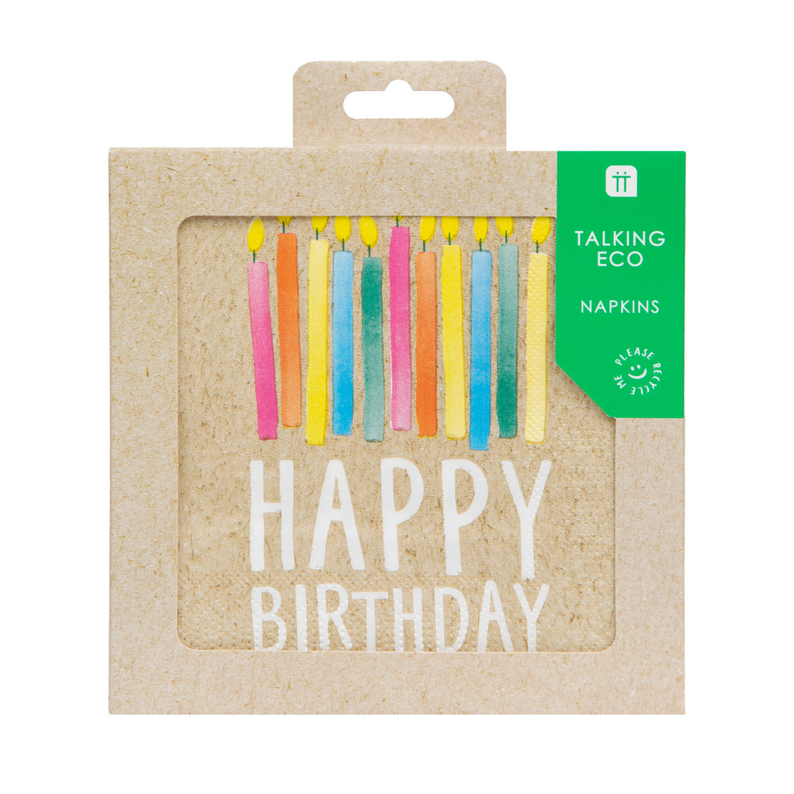 Happy Birthday Candles Paper Napkins - 20 Pack | Birthday Napkins |