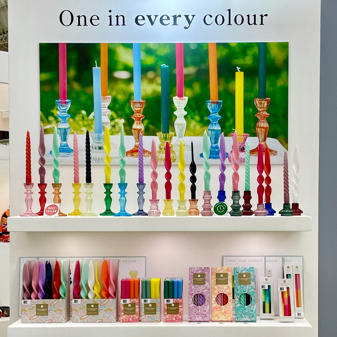 Mixed Colour Glass Candle Holder Starter Set | Outdoor Dining Decor |