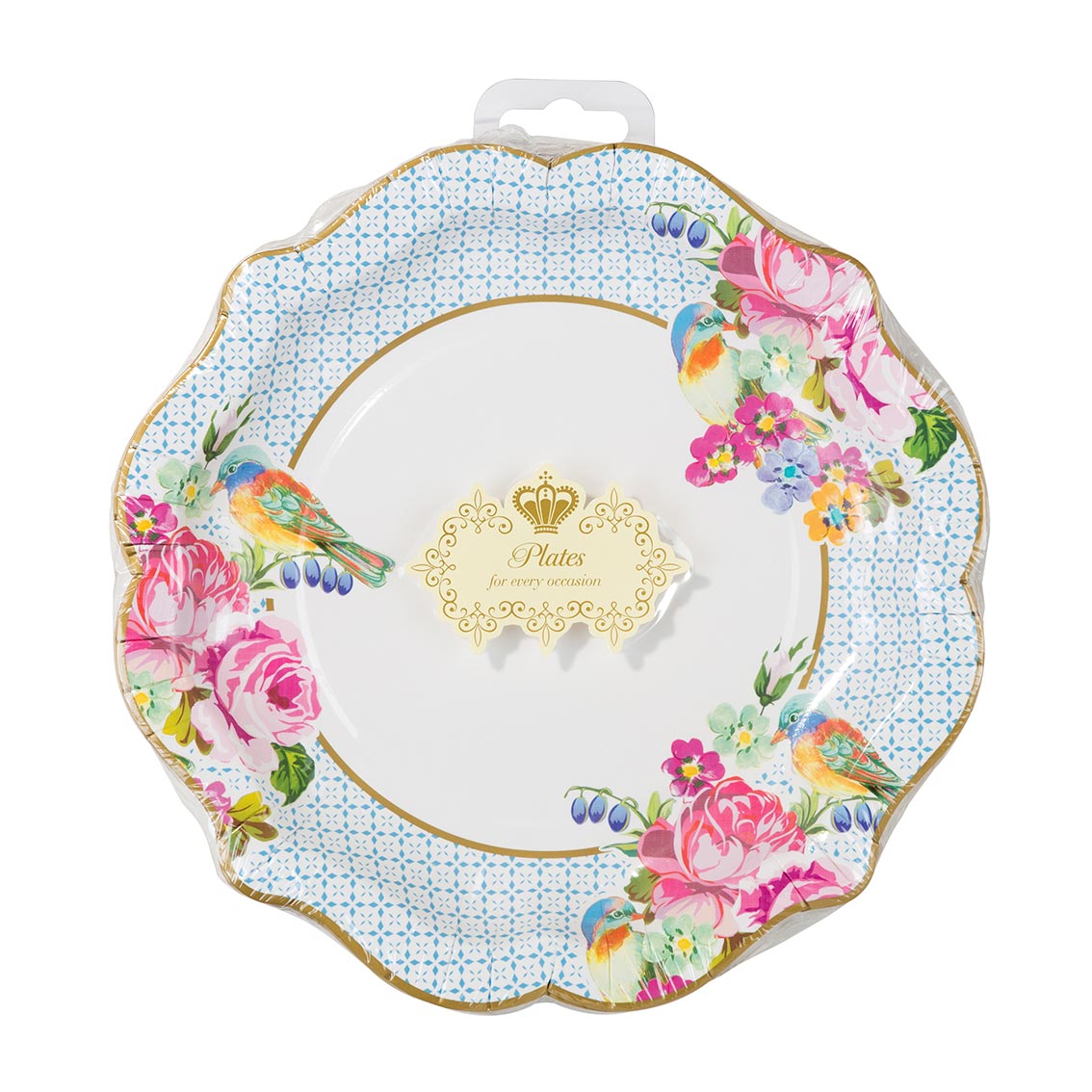 Floral Paper Plates - 24 Pack | Tea Party Decor |