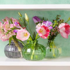 Green Glass Bud Vase - 8cm | Home Decor Gifts |