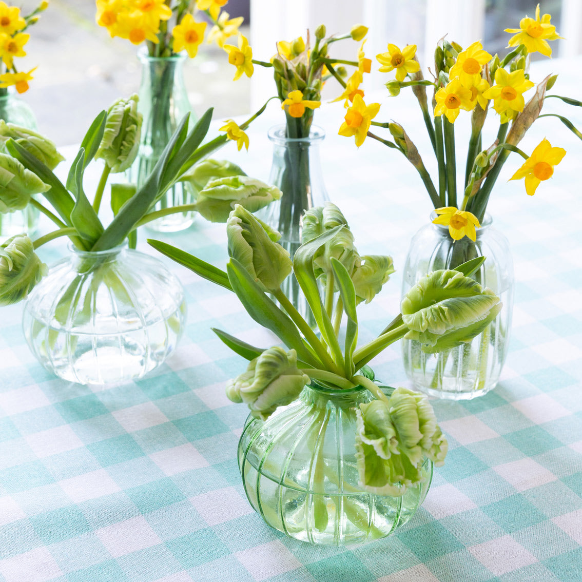 Green Glass Bud Vase - 8cm | Home Decor Gifts |