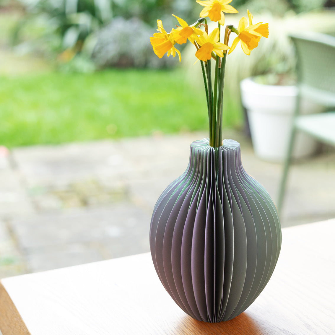 Lilac Honeycomb Colour Pop Paper Vase | Summer Decor |
