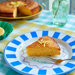 Lemon Enamel Plate - 25cm | Summer Plates |