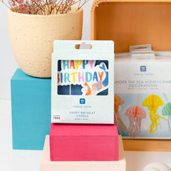 Mermaid 'Happy Birthday' Candle